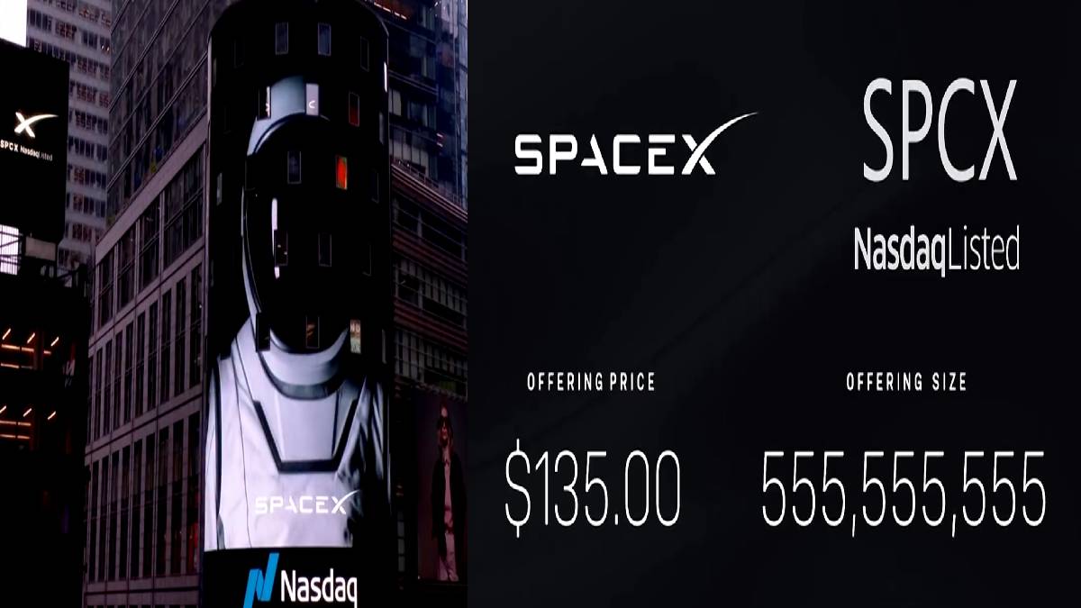 SpaceX Shares Fall Below 5 IPO Price Ahead | Photo Credit: https://x.com/Reuters