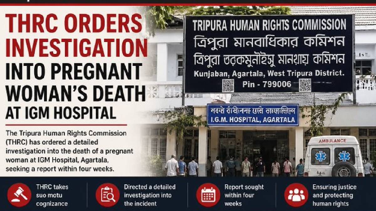 Tripura Human Rights Commission Orders Probe into Pregnant Woman's Death at Government Hospital