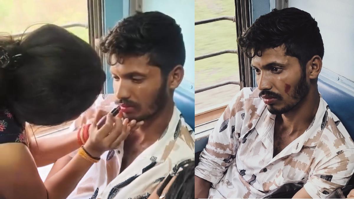 Brave Woman Publicly Shames Alleged Train Harasser, Viral Video Sparks Debate on Women's Safety