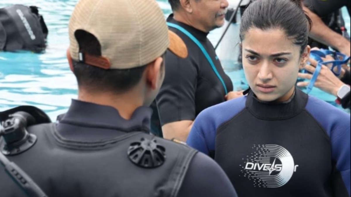 Rashmika Mandanna Creates History with India's First Female-Led Underwater Fight Scene