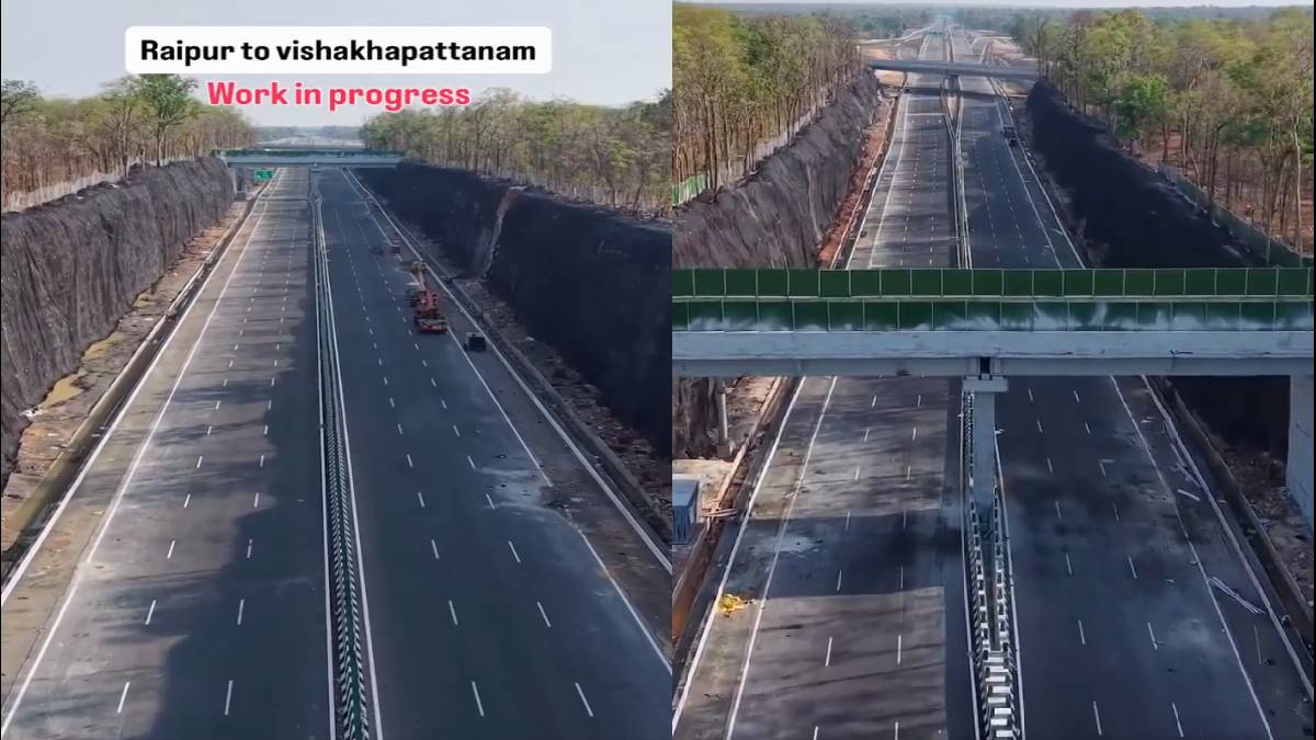 Visakhapatnam–Raipur Expressway Construction Through Forest Areas | Photo Credit: https://x.com/IndianTechGuide