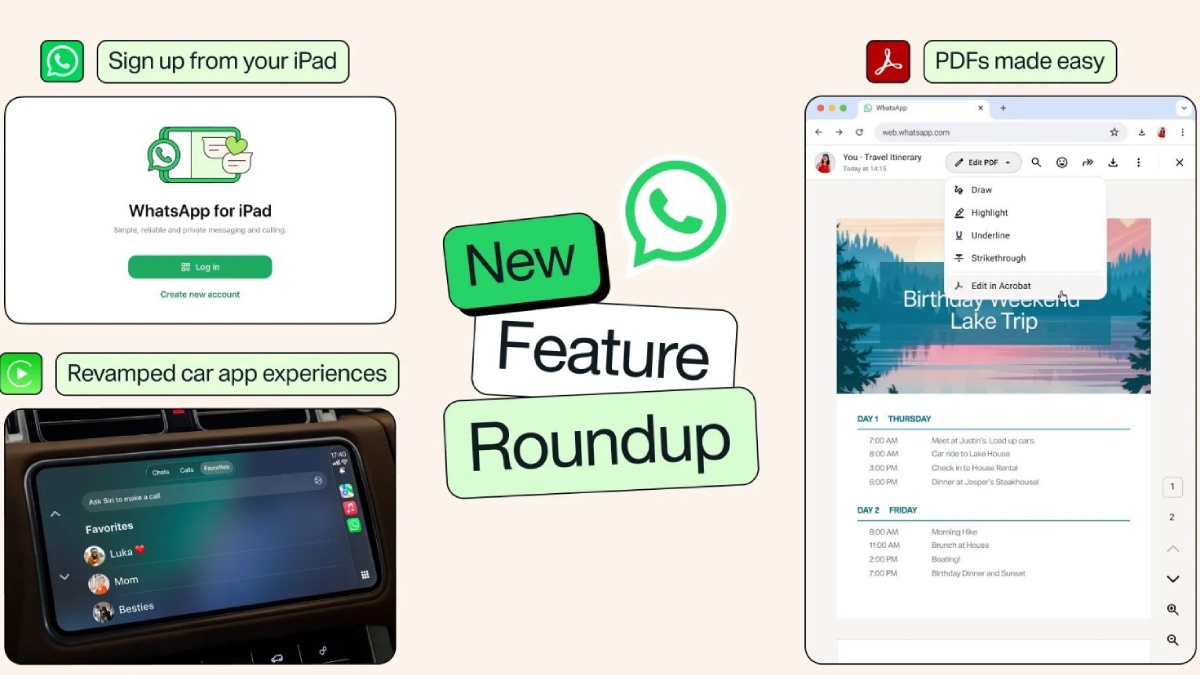 WhatsApp Rolls Out Major Updates Across iPhone, Android and Desktop Apps: Here’s Everything That’s New