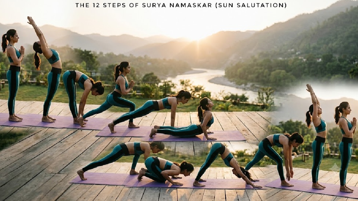 ಸೂರ್ಯ ನಮಸ್ಕಾರ ಹೇಗೆ ಮಾಡಬೇಕು? 12 ಆಸನಗಳ ಹಂತ-ಹಂತದ ಮಾರ್ಗದರ್ಶಿ!!