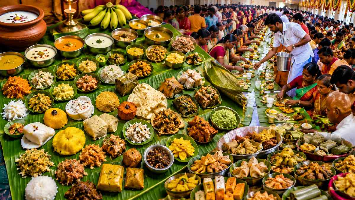 ಬಾಳೆ ಎಲೆಯಲ್ಲಿ 105 ಸಾಂಪ್ರದಾಯಿಕ ಖಾದ್ಯ