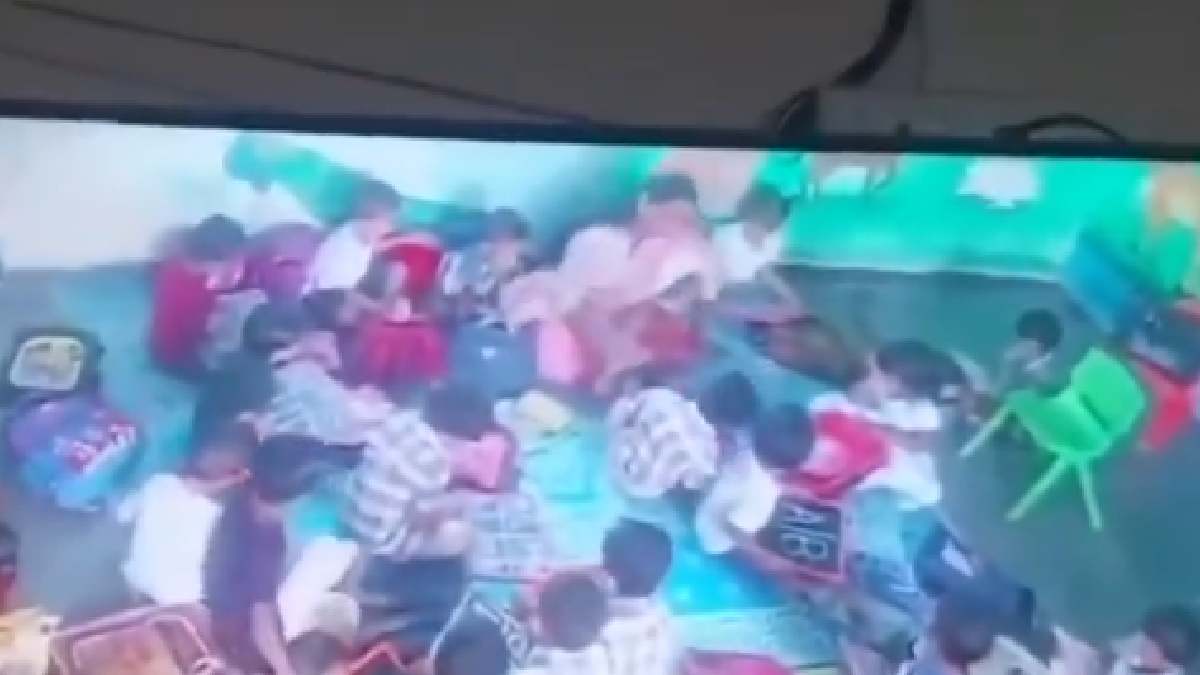 CCTV Shock: Teacher Allegedly Beats Nursery Student at Adilabad School