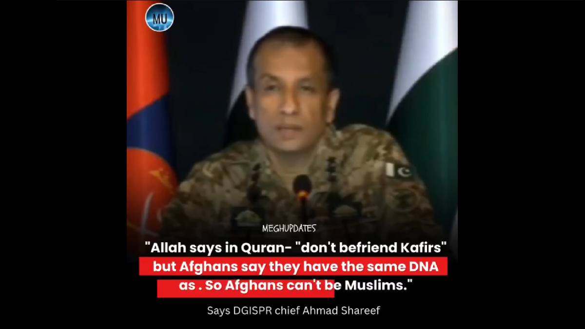 Reported DG ISPR Remarks Raise Concerns Over Anti-Hindu Rhetoric | Photo Credit: https://x.com/MeghUpdates