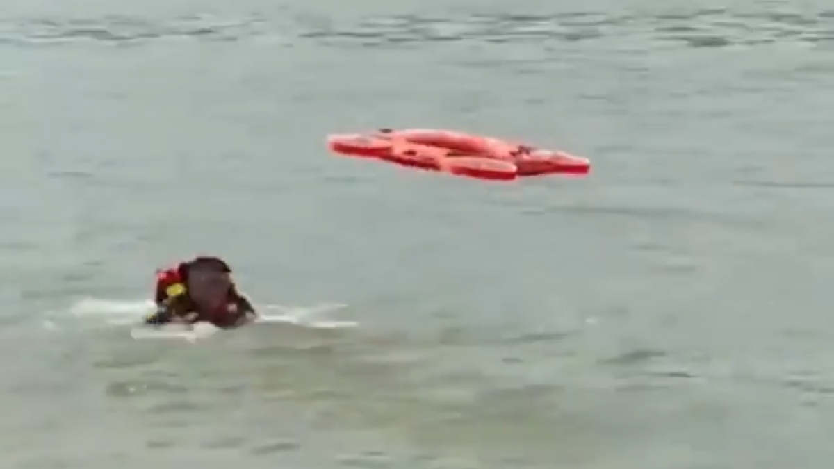 China Tests AI Flying Lifebuoy for Faster Water Rescues