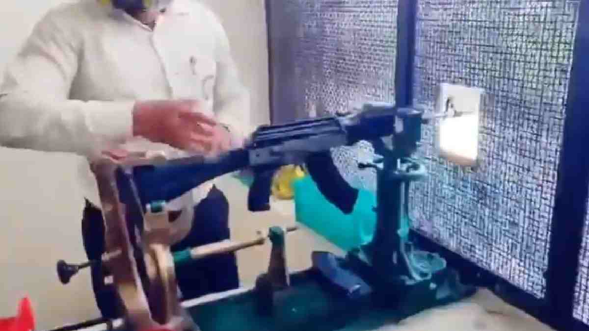 AK-203 Sher Goes Fully Indian: First 100% Indigenous Rifle Test-Fired in Amethi