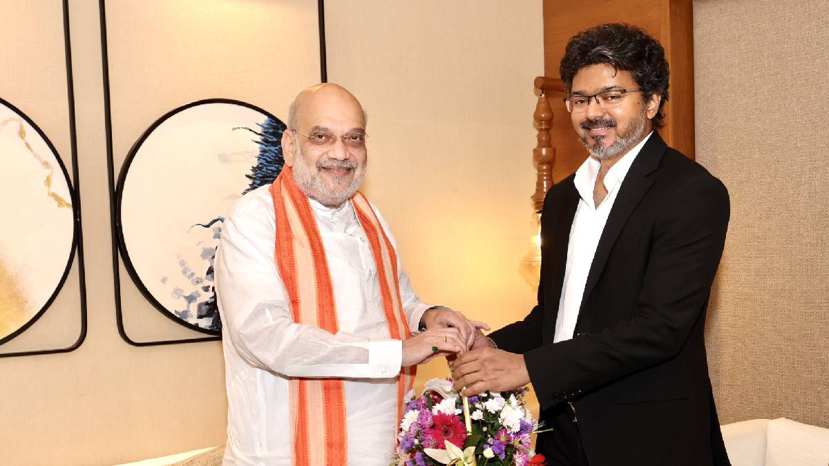 Amit Shah Meets Tamil Nadu CM C Joseph Vijay, Holds Key Discussion