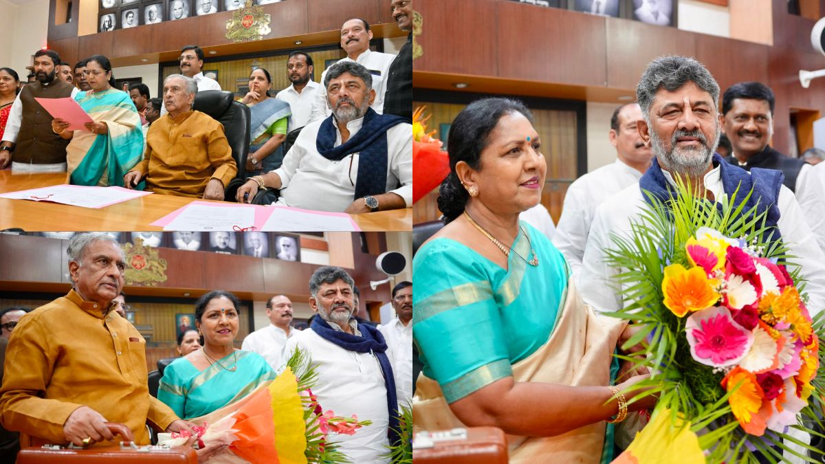 A.V. Gayathri Shantegouda Takes Oath as Karnataka MLC in Presence of Chief Minister D.K. Shivakumar