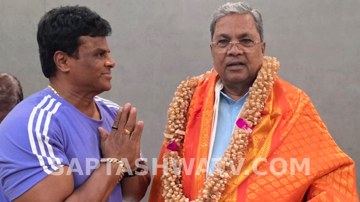 ಬಾಡಿ ಬಿಲ್ಡರ್ ಎ.ವಿ. ರವಿ, ಸಿದ್ದರಾಮಯ್ಯ ಭೇಟಿ