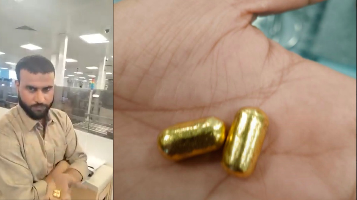 Bengaluru Airport Gold Smuggling: 82 Grams Hidden In Mouth | Photo Credit: https://x.com/