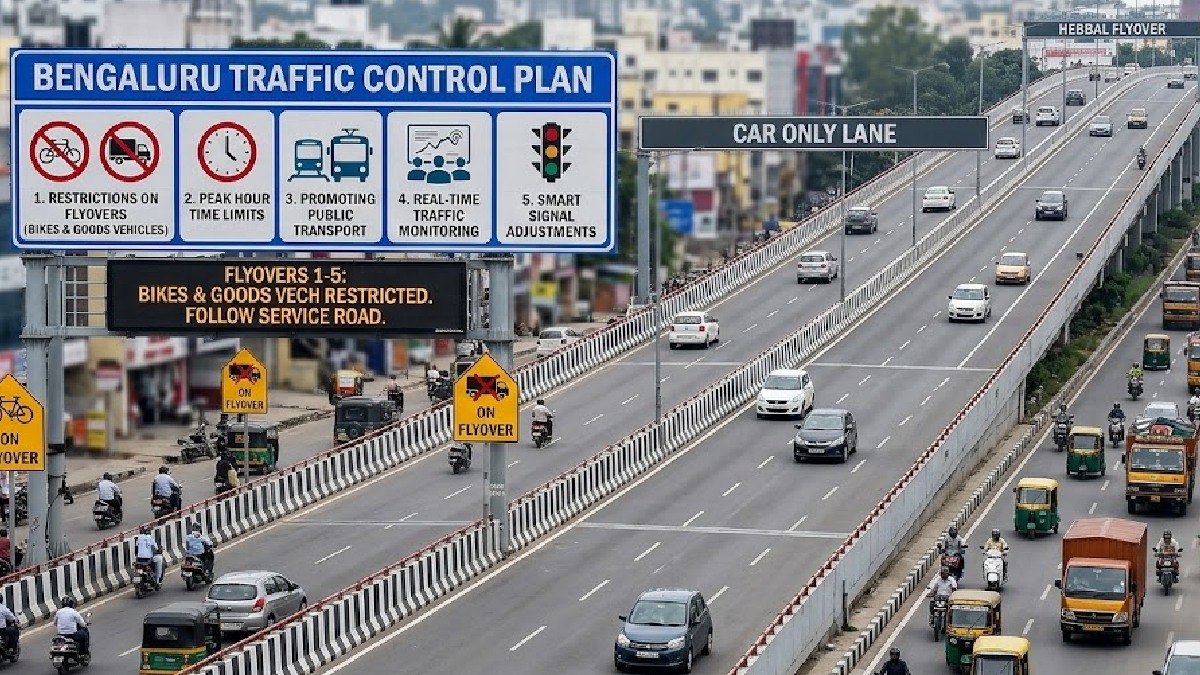 Bengaluru Traffic Rules: Two-Wheelers and Goods Vehicles May Face Restrictions on Five Major Flyovers