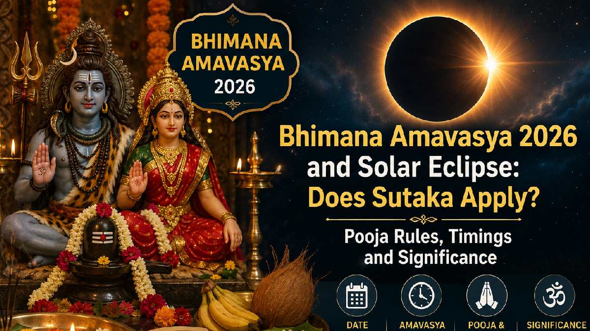 Bhimana Amavasya 2026 Meets Solar Eclipse: Does Sutaka Apply in India? Check Pooja Rules and Timings