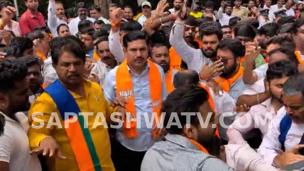 ಫ್ರೀಡಂಪಾರ್ಕ್‌ನಲ್ಲಿ ಬಿಜೆಪಿಯ ಬೃಹತ್ ಪ್ರತಿಭಟನೆ - ನಾಗೇಂದ್ರ ರಾಜೀನಾಮೆಗೆ ಆಗ್ರಹ!!
