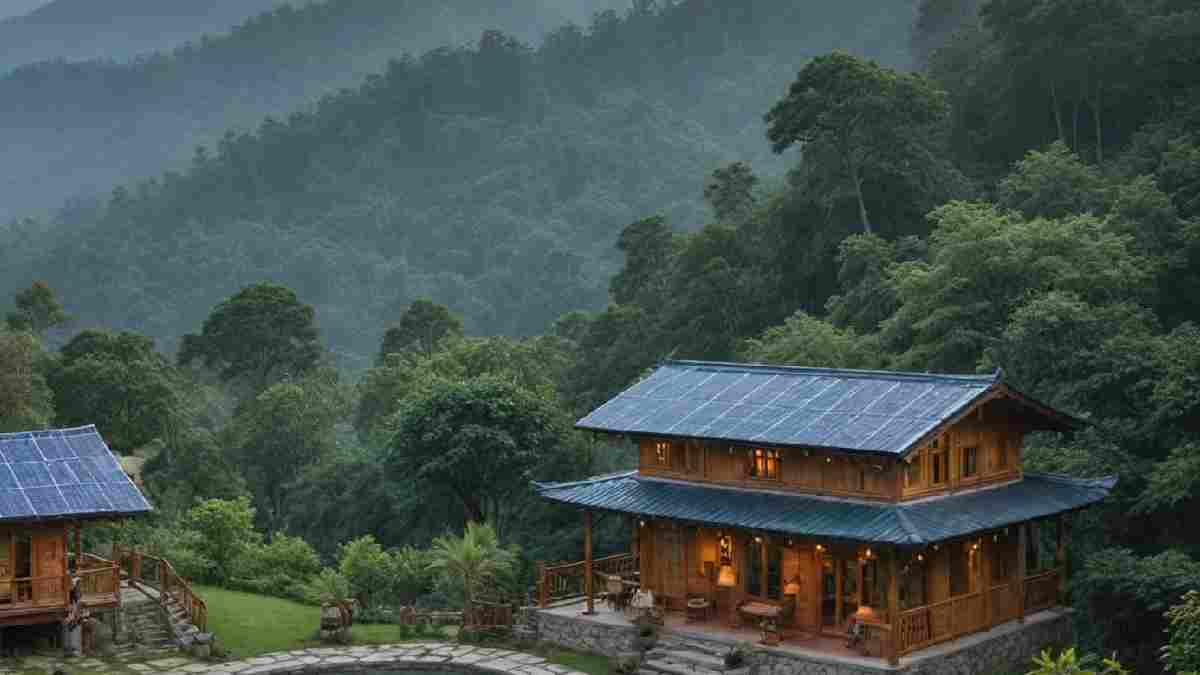 Traditional climate-responsive Himalayan mountain home architecture | Photo Credit: https://www.mynepalstay.com/eco-friendly-concepts