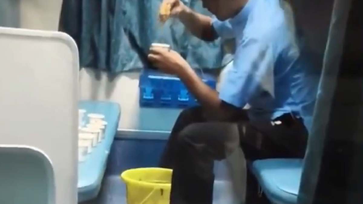 Dirty Bucket, Bare Hands? Viral Train Coffee Video Raises Hygiene Concerns