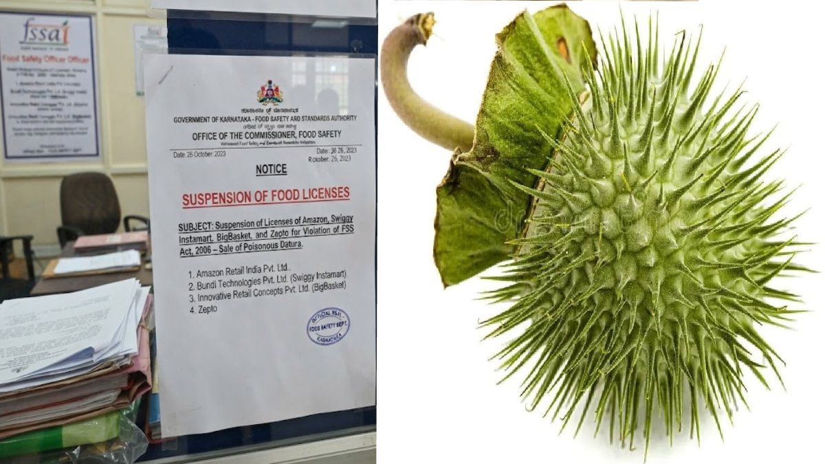 Karnataka Suspends Amazon, Instamart, BigBasket Food Licences Over Toxic Datura Sales