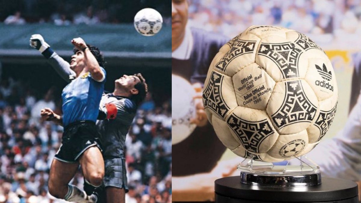 Diego Maradona’s ‘Hand of God’ Match Ball Sold for $3.35 Million at Auction