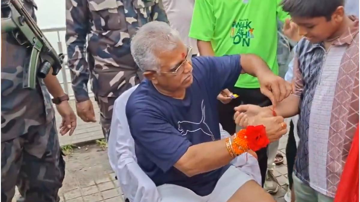 Dilip Ghosh Celebrates Raksha Bandhan in Kolkata, Highlights Spirit of Siblinghood