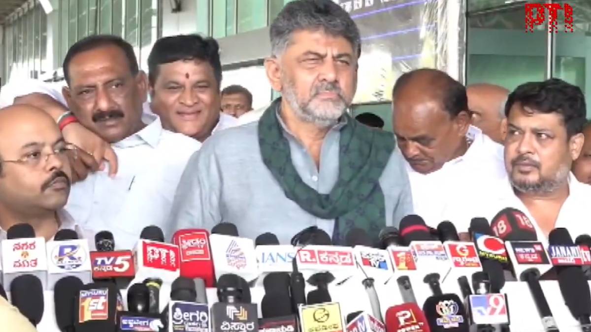 Shivakumar Appeals to Withdraw Cauvery Water Bandh | Photo Credit: https://x.com/PTI_News