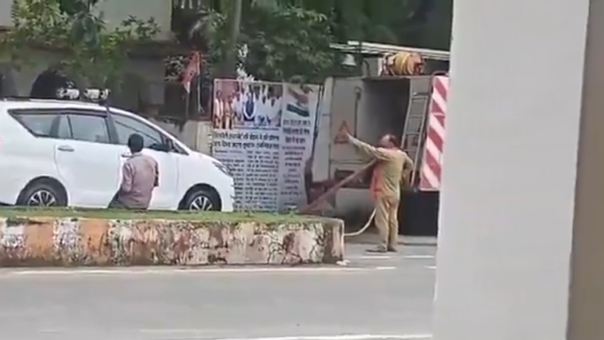 Fire Truck Used to Wash BJP MLA's Car in Madhya Pradesh, Video Sparks Outrage