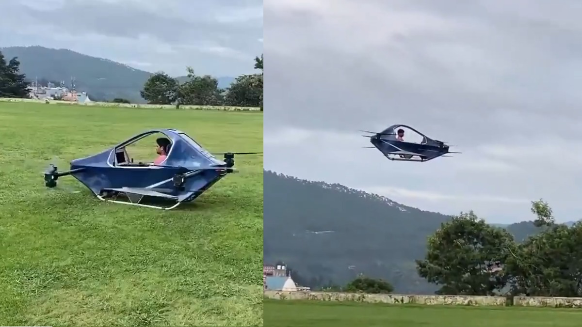 Uttarakhand Man Builds Electric Flying Car; HAPIDA SKYNeX Completes First Test Flight