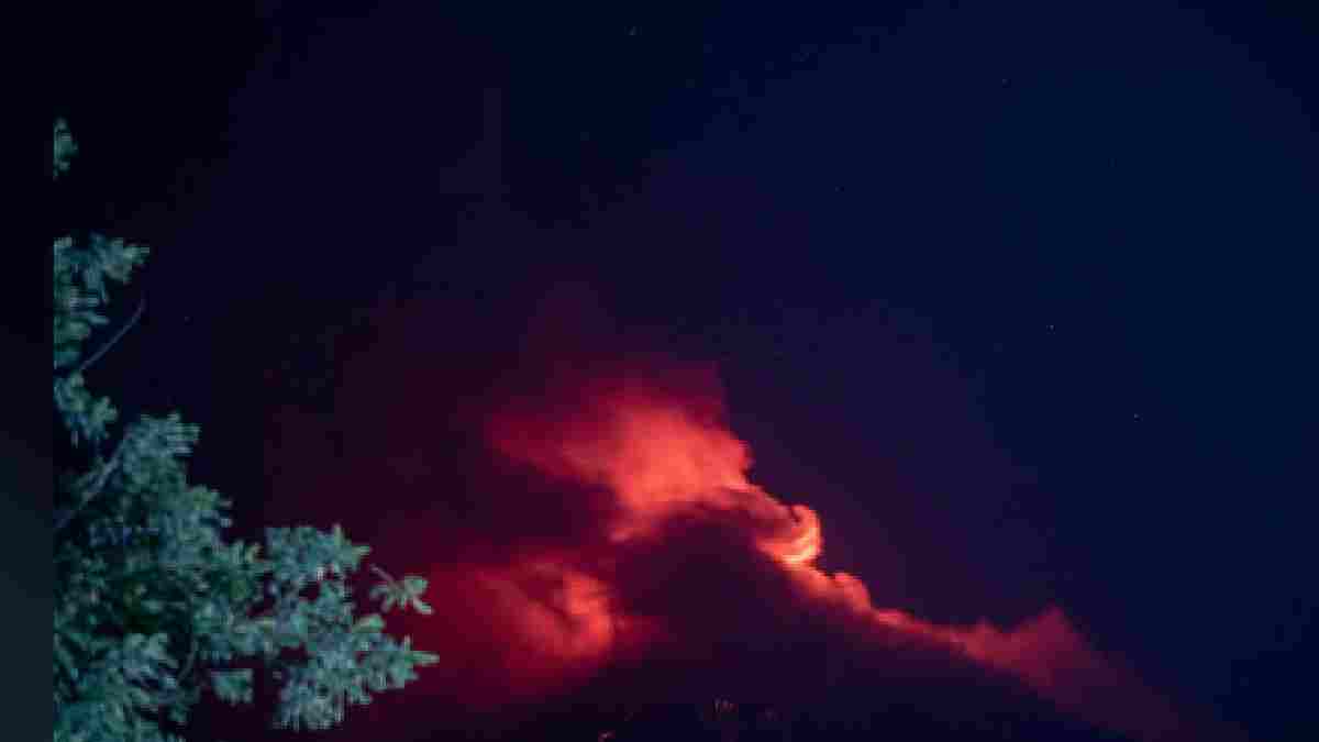 Fuego volcano erupting under orange alert | Photo Credit: https://x.com/NewsArenaIndia