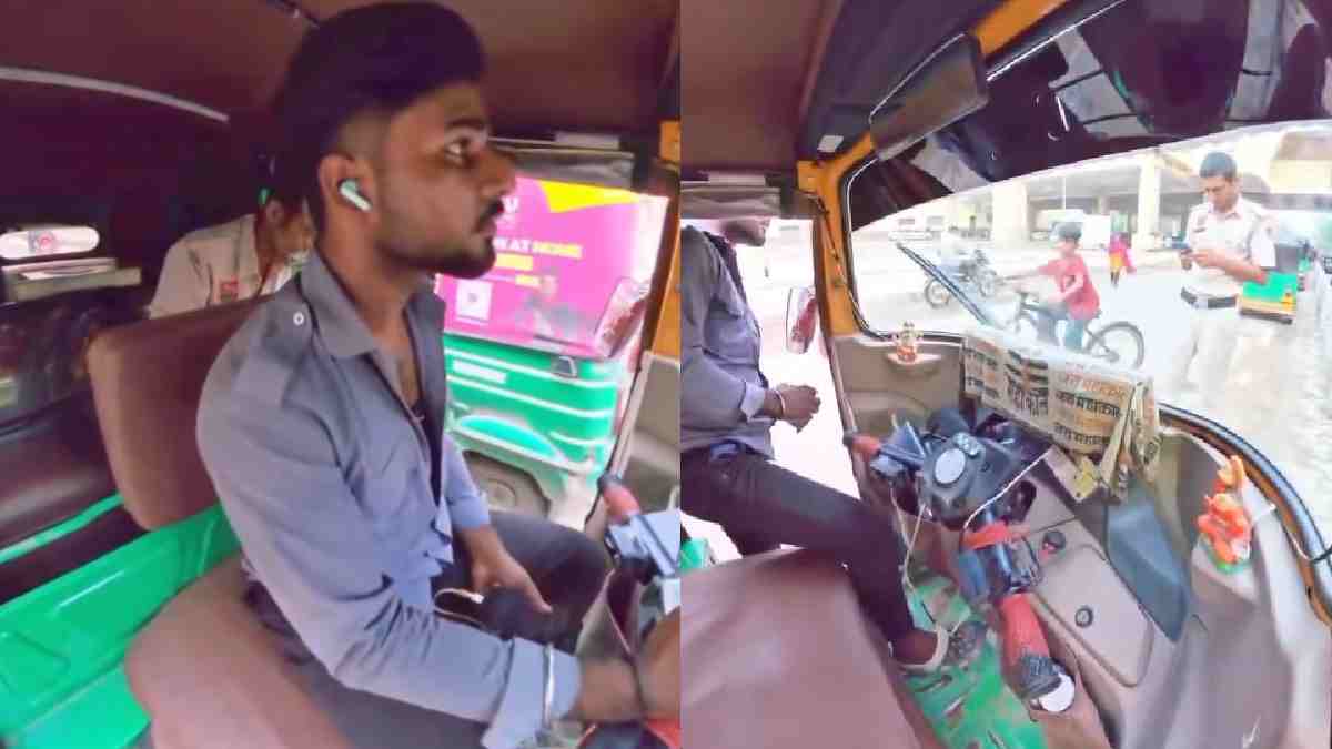 “I Already Have a Booking”: Gurugram Auto Driver Claims Police Officer Threatened Challan Over Ride Refusal