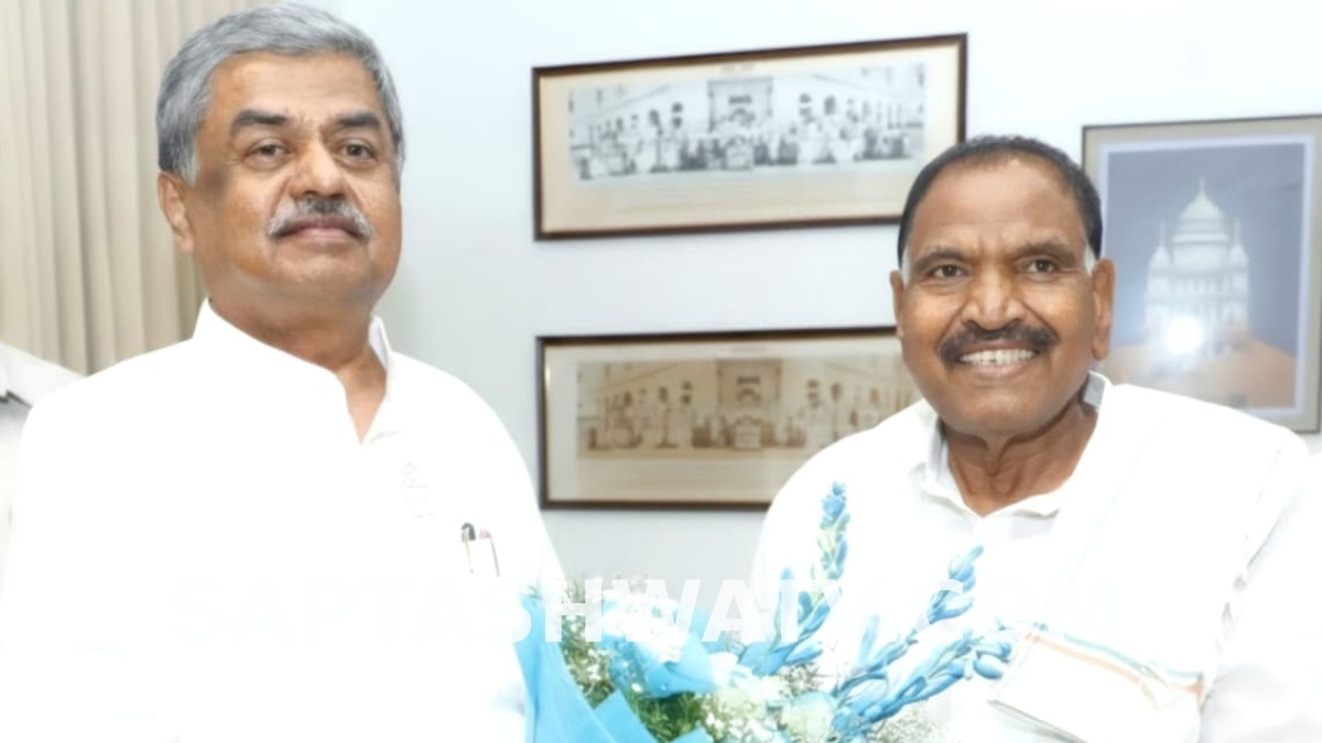 ಕೆಪಿಸಿಸಿ ಅಧ್ಯಕ್ಷ ಬಿ.ಕೆ. ಹರಿಪ್ರಸಾದ್‌ಗೆ ಭೇಟಿ ನೀಡಿ ಕೃತಜ್ಞತೆ ಸಲ್ಲಿಸಿದ ನೂತನ ಸಚಿವ ಶಿವಲಿಂಗೇಗೌಡ!!