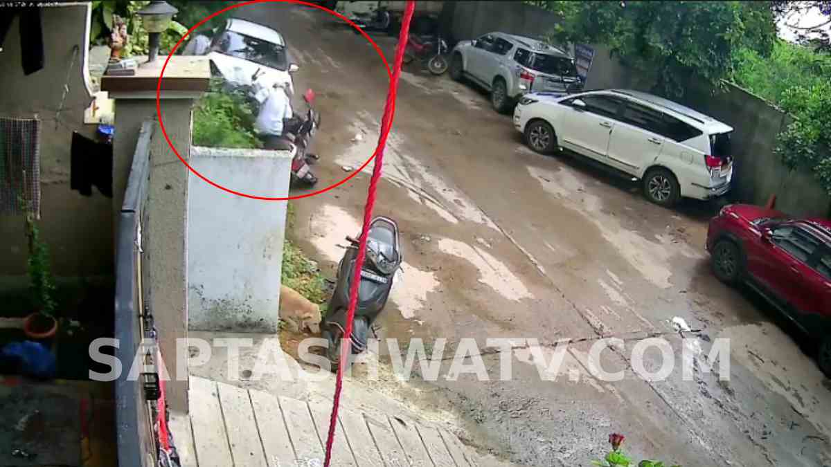17-Year-Old Driving Rented Car Hits Scooter in Hyderabad's Karmika Nagar