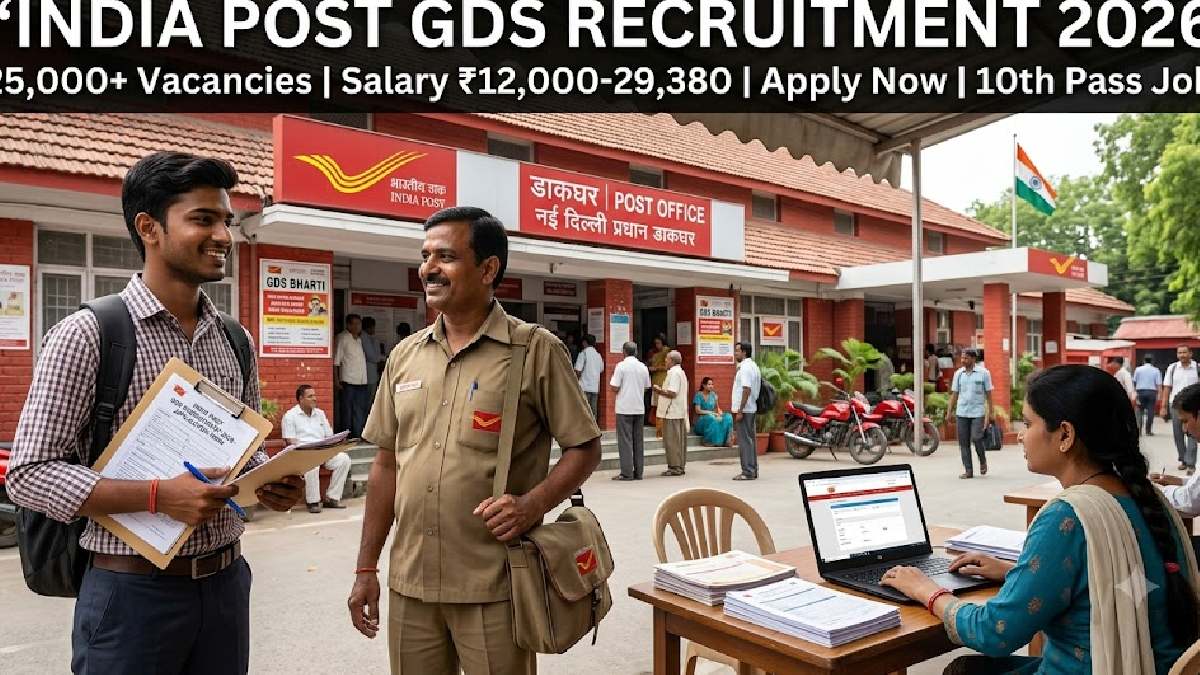India Post GDS Recruitment 2026: 25,000+ Jobs, No Written Exam; Check Salary and Apply Dates
