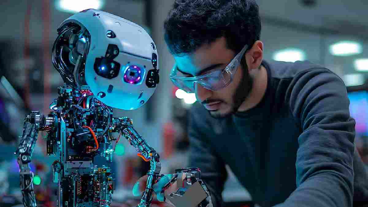 Illustaration of AI-powered laboratory research in India | Photo Credit: https://www.magnific.com