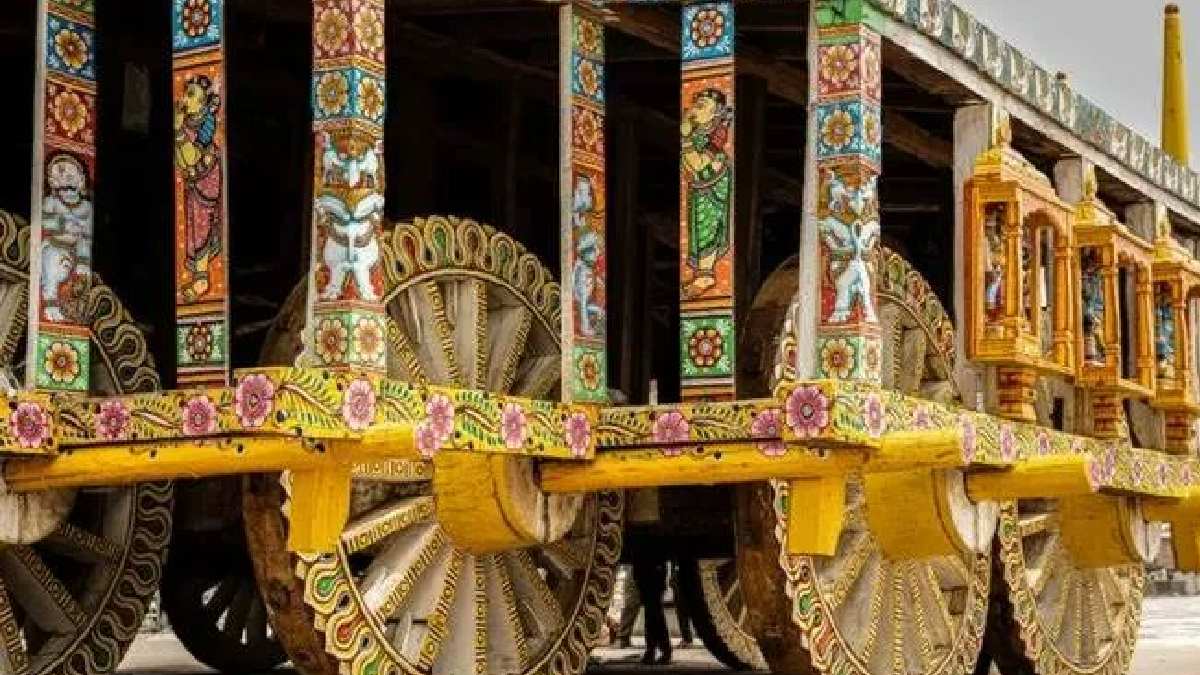 Jagannath Rath Yatra sacred chariot wheels | Photo Credit: https://x.com/PrameyaEnglish