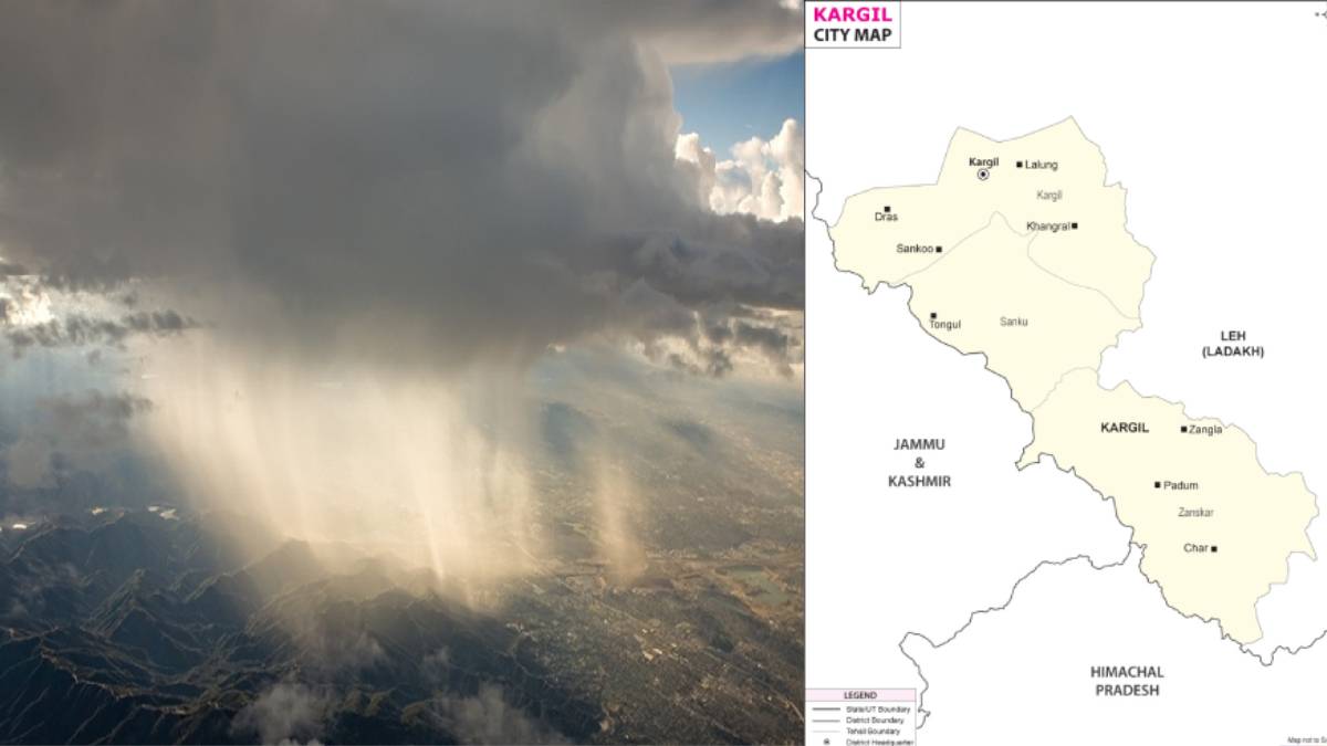 Cloudburst Sparks Sudden Flash Flood in Kargil; Debris and Boulders Sweep Through Stakpa-Sankoo