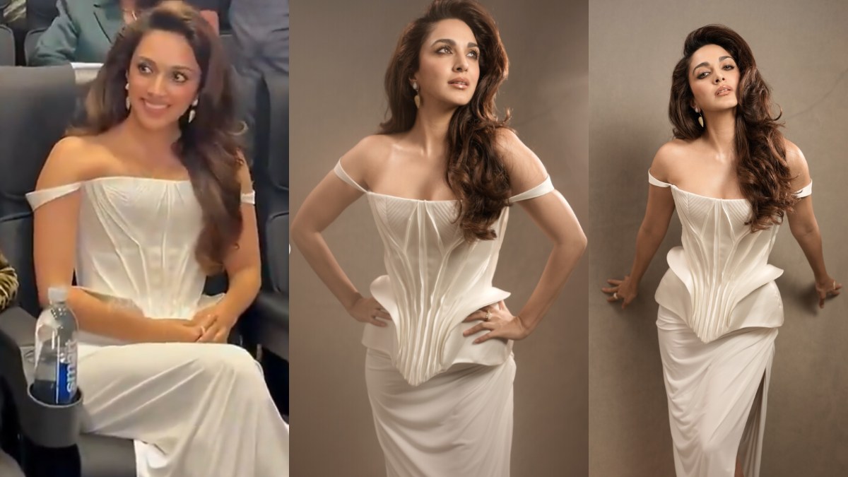 Kiara Advani Stuns in Elegant White Ensemble at Toxic Trailer Launch in Bengaluru