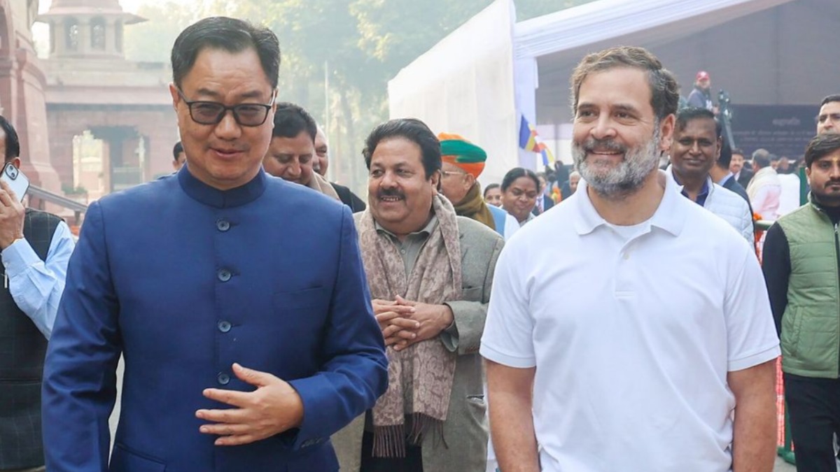 Rahul Gandhi and Kiren Rijiju Clash Over Women's Reservation Bill Amid Ongoing Parliamentary Stalemate