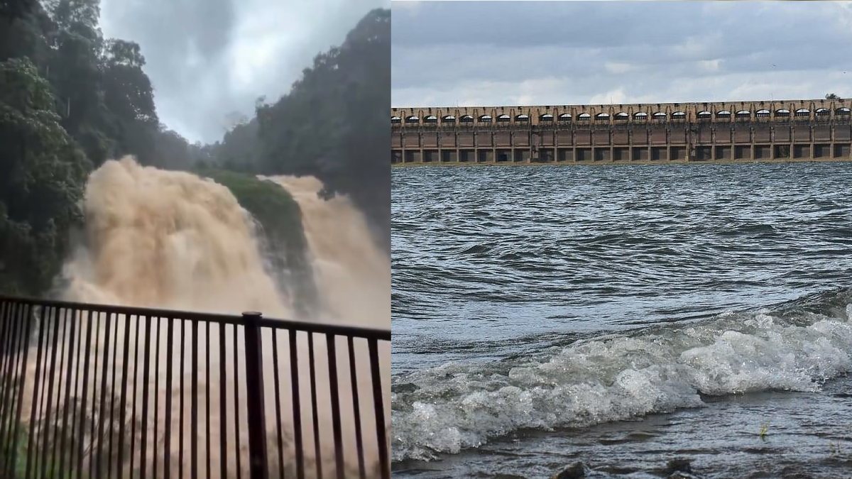 KRS Reservoir Crosses 100-Foot Mark | Photo Credit: https://x.com/navin_ankampali | https://x.com/prajavani