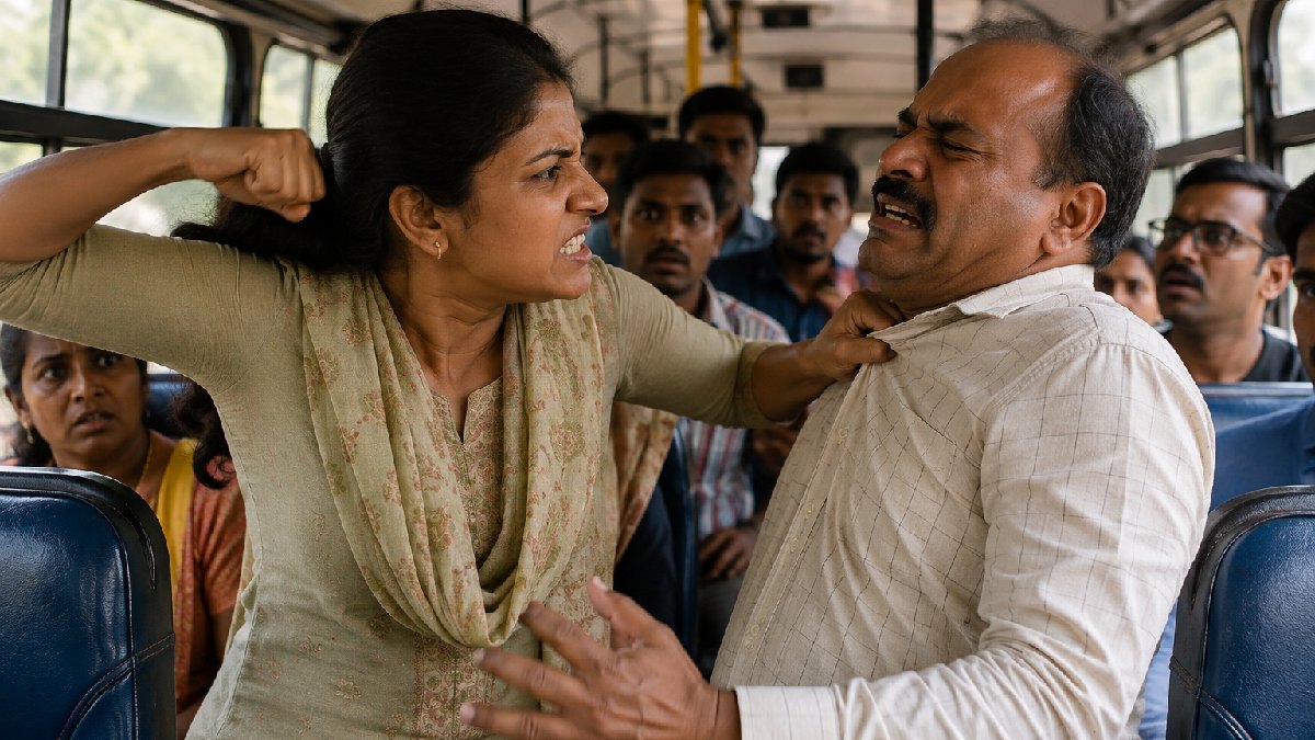 Kolar: Woman Fights Back After Alleged Inappropriate Touching on Moving KSRTC Bus