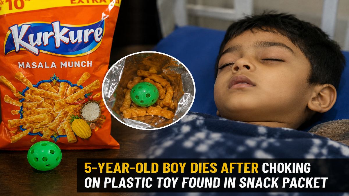 5-Year-Old Boy Dies After Choking on Plastic Toy Found in Kurkure Packet