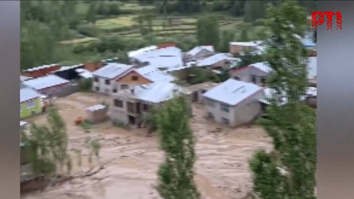 Ladakh Flash Flood | Photo Credit: https://x.com/PTI_News