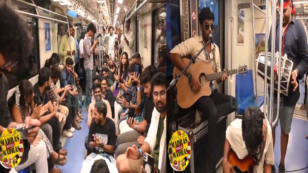 Madras Day Celebrations Turn Chennai Metro Into a Moving Concert as Office Gaana Entertains Commuters