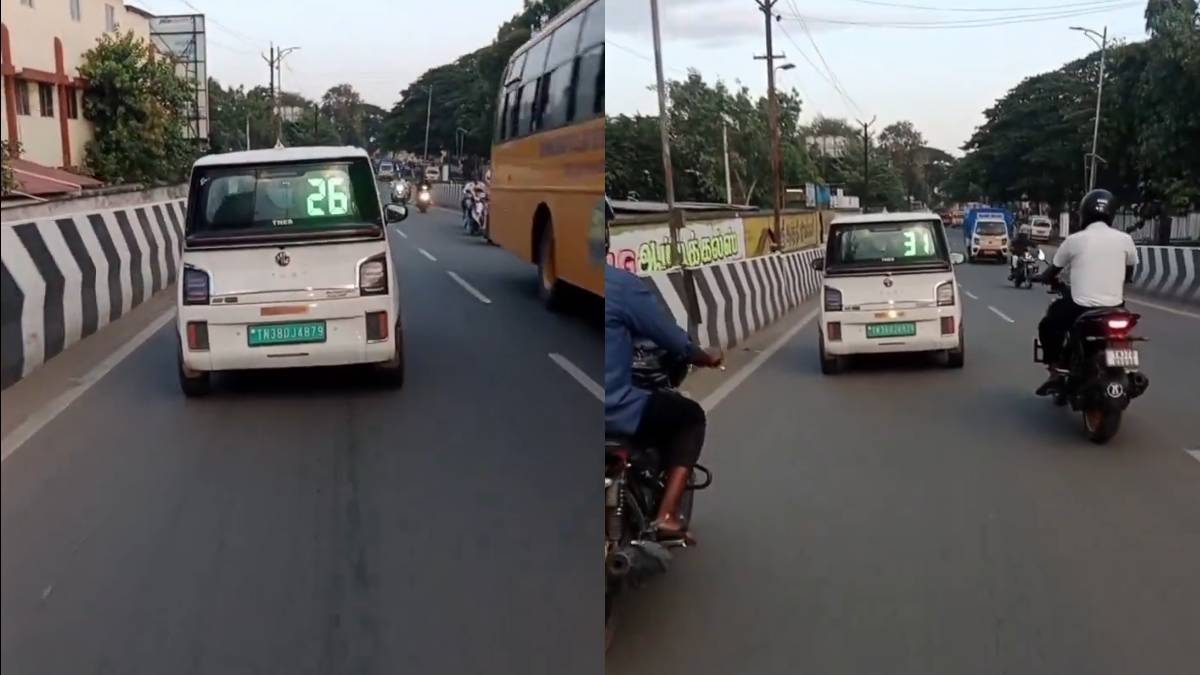 MG Comet EV’s Rear Display Lets Following Drivers See Its Live Speed