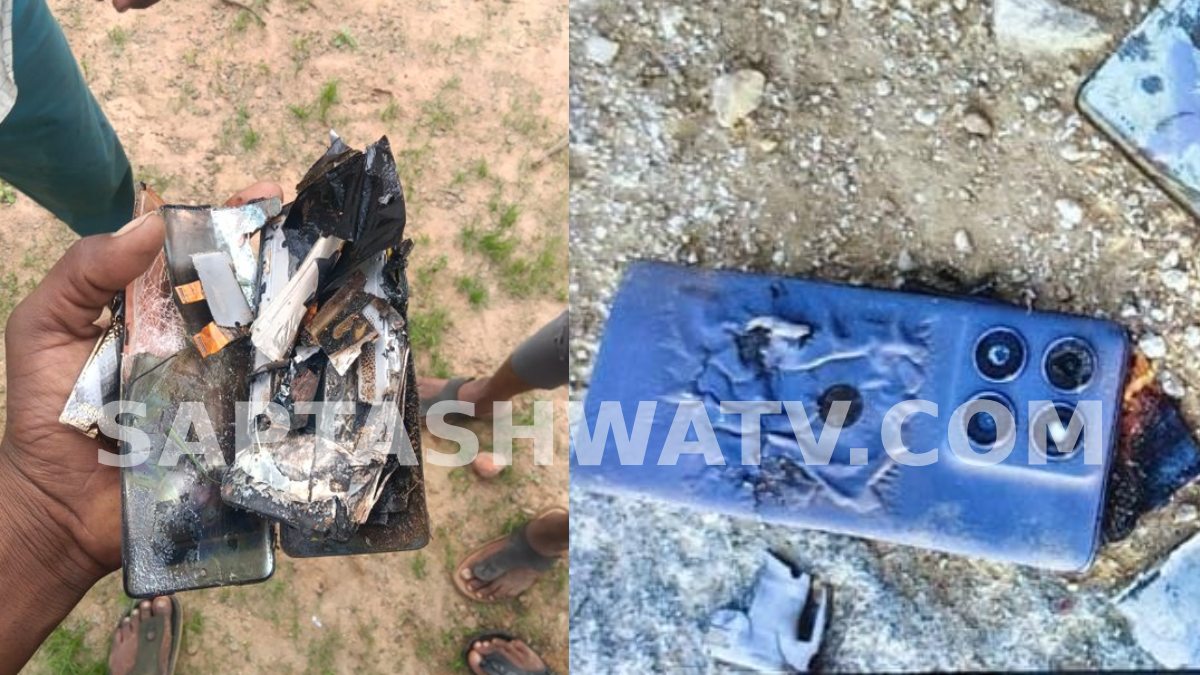 ತೆಲಂಗಾಣದಲ್ಲಿ ಫೋನ್ ಸ್ಫೋಟ, ಕೂದಲೆಳೆಯ ಅಂತರದಲ್ಲಿ ಅಪಾಯ ತಪ್ಪಿತು!!