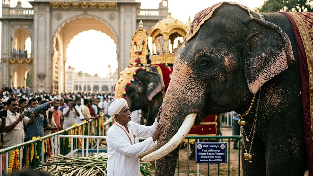 ಮೈಸೂರು ದಸರಾ ಜಂಬೂಸವಾರಿಗೆ ಬಿಗ್ ಟ್ವಿಸ್ಟ್ - 60ರ ಹರೆಯದ ಅಭಿಮನ್ಯುವಿಗೆ ವಿಶ್ರಾಂತಿ!!