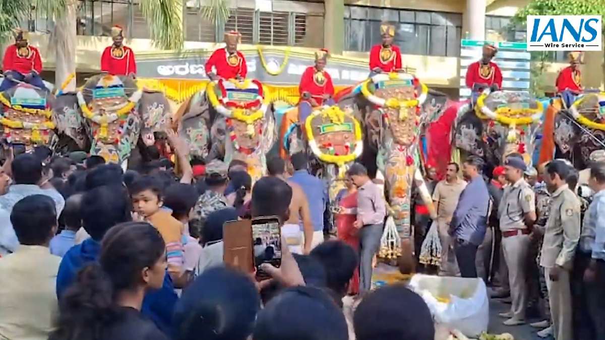 ಮೈಸೂರು ದಸರಾ 2026ಕ್ಕೆ ಗಜಪಡೆ ಸಜ್ಜು | Photo Credit: https://x.com/ians_india