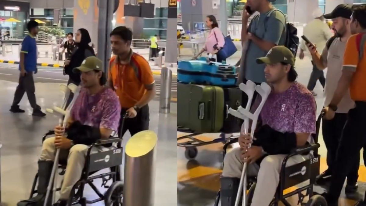 Neeraj Chopra Seen In Wheelchair After Ankle Ligament Tear Ends 2026 Season