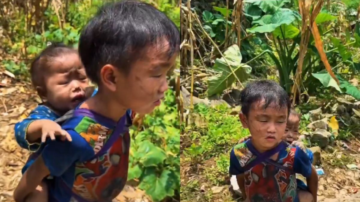 Nepal Flood Tragedy: Boy Carries Baby Sister Through Debris as Search for Parents Continues