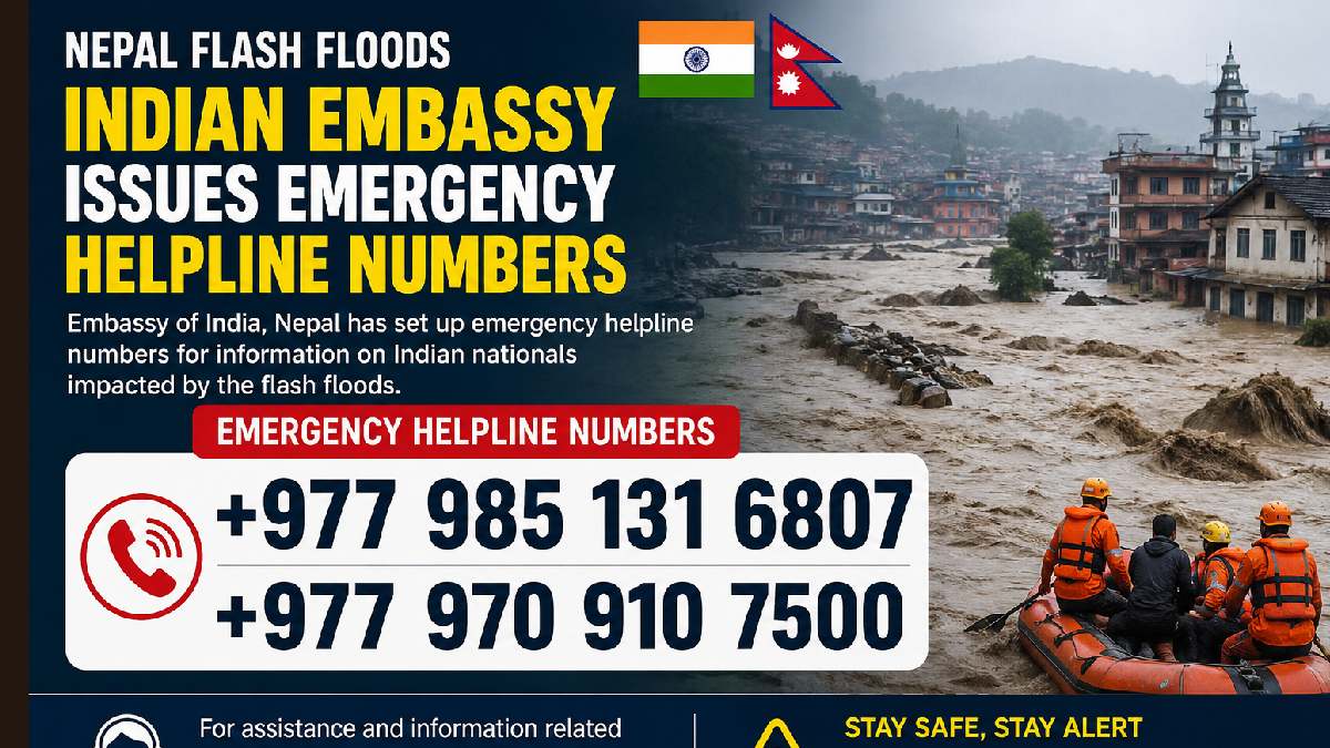 Nepal Flash Floods: Indian Embassy Issues Emergency Helpline Numbers for Stranded Nationals