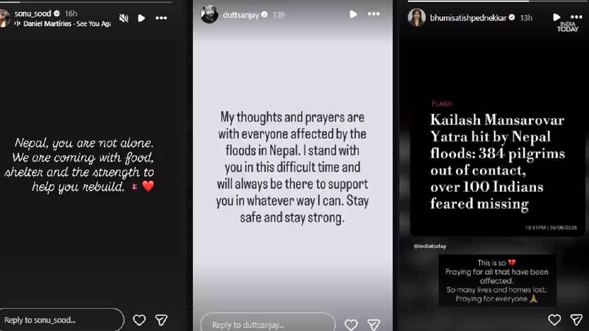 Sonu Sood, Sanjay Dutt & Manisha Koirala Stand With Flood-Hit Nepal, Send Prayers and Support